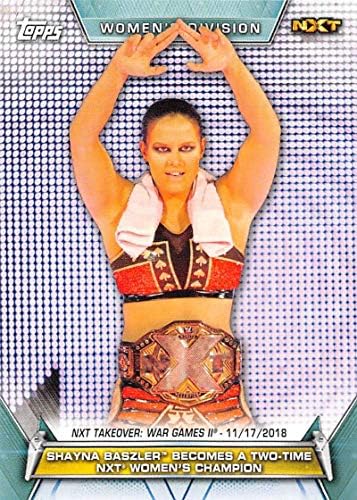 2019 Topps WWE Women's Division 89 Shayna Baszler se torna duas vezes NXT Women's Champion Wrestling Trading Card