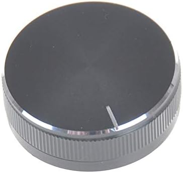 1pc Diâmetro do botão do botão de volume de volume de volume de volume de alumínio preto: 30mm