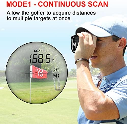 Faixa de golfe Rangefinder Magnetic, Profey Rangefinder Rangefinder com inclinação, 900 jardas de 900 jardas de golfe, trava