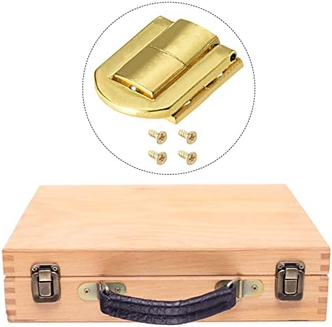Metallixity Toggle Catch Lock 2pcs, ligas de zinco HASP Batches - Para caixas de armários, malas, tom de ouro