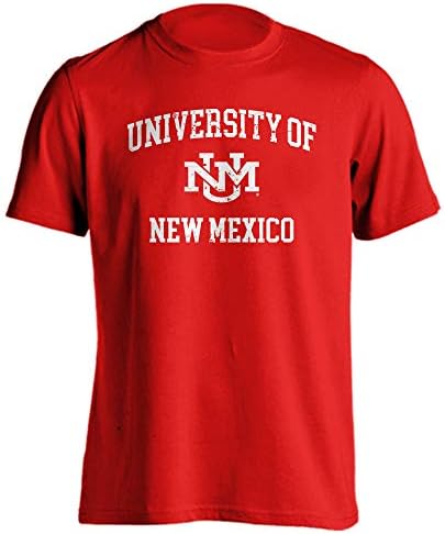 Esporte seu equipamento Novo México Lobos T-shirt Retro de Lobos angustiado