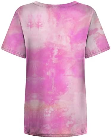 Top camiseta feminina de manga curta impressão gráfica de algodão Floral Faixa solta Faix