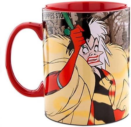Disney Store Cruella de Vil Screen Art Mug