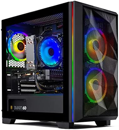 Skytech Chronos Mini Games PC Desktop-AMD Ryzen 5 3600 3,6 GHz, NVIDIA RTX 3050, 500 GB NVME SSD, 16 GB DDR4 RAM 3200, 600W