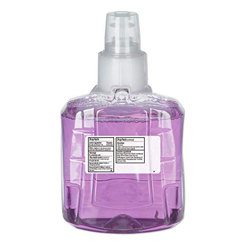 Lavagem de espuma de ameixa antibacteriana, 1200 ml, perfume de ameixa, roxo claro