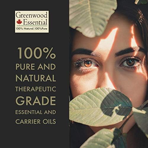 Greenwood Essential Coffee Puro Óleo Essencial com Grates Premium Grootper de Vidro Grade Terapêutica Para Cabelos, Pele e Aromaterapia