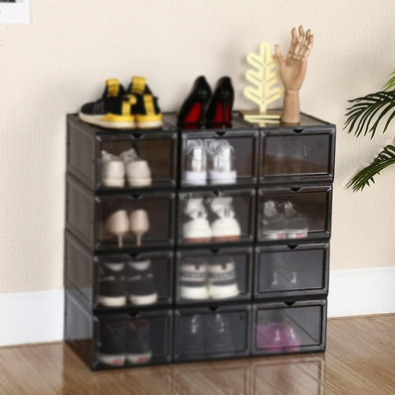 Caixa de sapato lateral aberta Armazenamento espessado de armazenamento Caixa de calçados de calçados de parede Caixa de armazenamento
