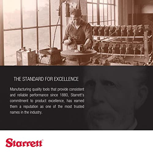 Chave de tapa de mão -t de Starrett - ideal para reter torneiras, exercícios, revendedores e pequenas ferramentas - tamanho