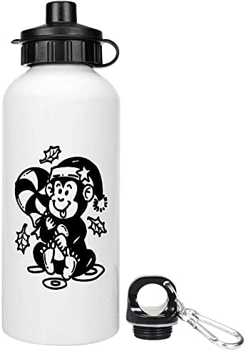 Azeeda 400ml 'Lollipop Natal Monkey' Kids Reutilable Water / Drinks Bottle