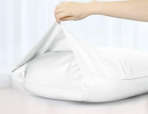Pounhores de algodão queen -size de girassol, casos de algodão queen, travesseiros conjunto de 2, 20 × 30 polegadas