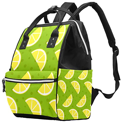 Mochila da bolsa da bolsa escolar de limão Backpack de mochila à prova d'água Bolsa de viagem de moda, bolsa de enfermagem