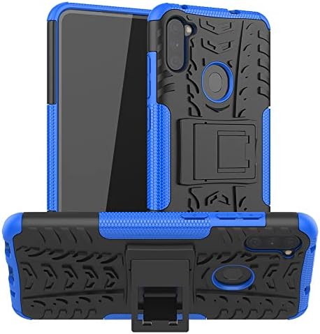 Lonuo Caso Caixa Caspa Proteção Compatível com Samsung Galaxy M11, TPU + PC Caixa de Bumper Militar