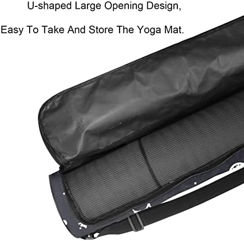 Fantasy Star Moon Yoga Mat Bags Full-Zip Yoga Carry Bag for Mulher Men, Exercício portador de tapete de ioga com cinta ajustável
