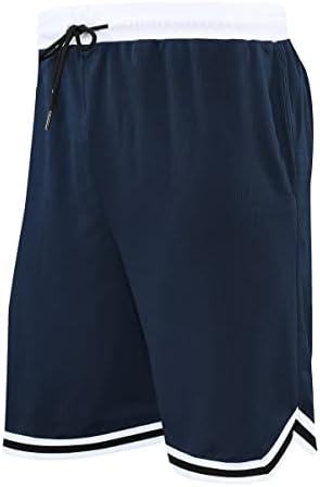 APAOSP 2/3 Pack Basketball Shorts com bolsos com zíper para homens, shorts atléticos ativos