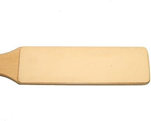 Strop de couro com alça de madeira
