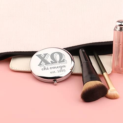 Tiimg Sorority Compact Mirror Xo Merch Clube Clube Presentes para Mulheres