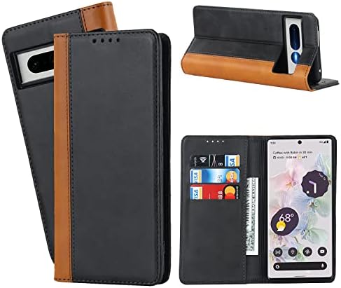 Ｈａｖａ ｈａｖａ Google Pixel 7 Pro Case Case Wallet com titular de cartão Pixel 7 Case de telefone Pro para homens capa de giro com slots de cartão de crédito