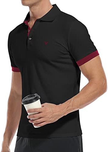 Camisa pólo clássica masculina do YTD camisetas longas/curtas