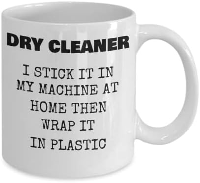 Caneca de limpeza a seco, xícara engraçada de limpeza a seco, presente para lavanderia profissional, roupas mais limpas