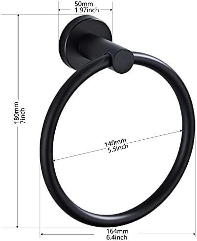 Toalheiro de toalha de mão Rodas de toalhas de banheiro-hardware de banheiro de montagem na parede cabide de toalha redonda simples SUS 304 Aço inoxidável