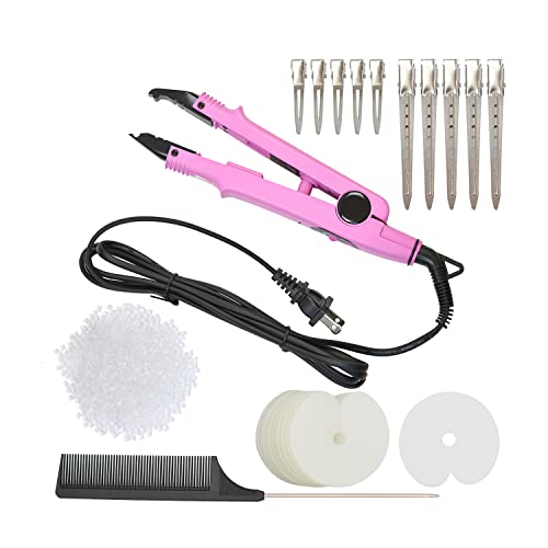 Kits de ferramentas de extensões de cabelo com fusão conector de ferro a calor wand plug plug 50 pcs orifícios de orifício único
