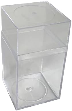 12 PC 4 Pequenas caixas transparentes transparentes para casa, cozinha e artesanato
