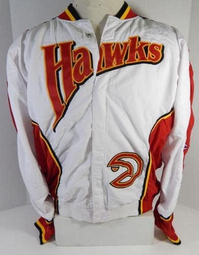 1993-94 Atlanta Hawks Martin 33 Jogo emitido White Warm Up calças 46 2 - jogo da NBA usado
