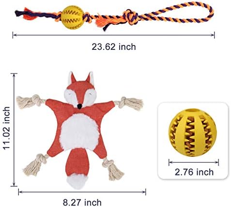MOGOKO SHEAKY DOG STEP, Toy Stuffyless Toy e Chew Ball On Rope Kit para Pet Small Medium Breed Pet
