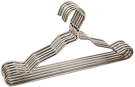 Cabides de metal sawqf 20pcs para ganchos de roupas em casa liga de alumínio Anti-deslocamento rack de secagem espelho