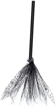 Petsola Broom, Broomstick Acessório Flying Broom para Decoração de Presentes Traje de Vestido de Fantas -Fantas