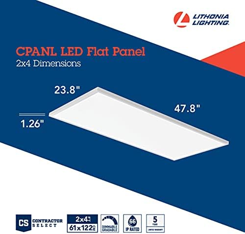 Iluminação Litonia 2x4 40lm SWW7 120 TD DCMK 2 ft. x 4 pés. LL CPANL LED Painel plano com 4000 lúmens e 3500 a 5000k CCT comutável