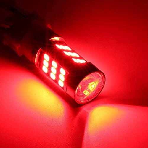 Syneticsa 7443 Red LED Stop freio Flash Flash estroboscópio traseiro alerta de segurança Aviso de segurança 33 lâmpadas