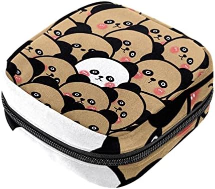 Bolsa de maquiagem Panda Zipper Bolsa Travel Organizador cosmético para mulheres e meninas