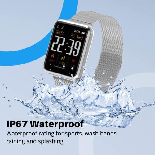 Relógio inteligente do BeanTech S3, relógio de tela sensível ao toque para homens, rastreador de fitness e monitor