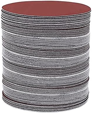 Lixa de polimento de metal de madeira 100 discos de lixa redonda de 100 mm de 100 mm 40-2000, usados ​​para selecionar o gancho