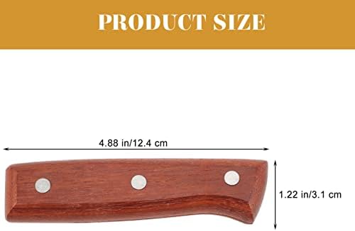 Luxshiny Knife Making Supplies 1 Conjunto de Manças de Faca de Madeira Substituição
