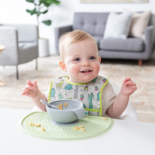 Bumkins Baby Silicone Sensory Placemat, Criandler Placemat, Placemat de sucção para restaurantes, alimentando -se para cadeiras