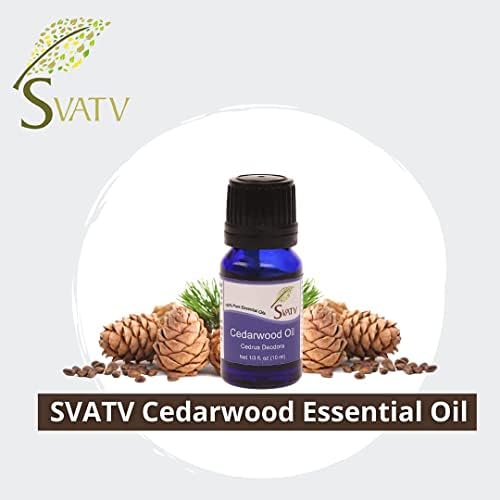 Svatv Cedarwood Oil essencial Oil terapêutico Óleos de aromaterapia de grau de fragrância Oil para massagem com ioga de difusor