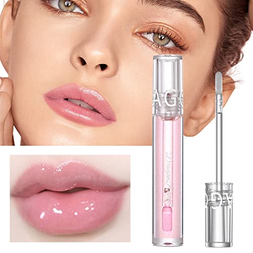 Espelho de maquiagem elegante Espelho de água brilhante Lip lipstick Lip Lip Gloss Gloss Glass Lip Lip brilhante transparente