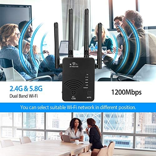 1200Mbps WiFi Extender - REPETADOR DE SINGRA -WIFI sem diretas com porta Ethernet para extensor de roteador para casa para internet