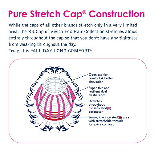 Vivica A Fox Hair Collection Bobbi-V New Futurua Synthetic resistente a fibra de fibra pura peruca FS4/30, 5,7 onças