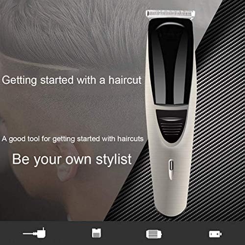 Aparador de cabelo elétrico HJJWL, redução inteligente de ruído, pente de limitação de 3-12 mm, aderência confortável, aparador de cabelo para adultos