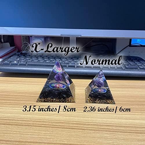 Pirâmide de obsidiana daxwev pirâmide extra maiores cristais de ametha pirâmides de orgone aura