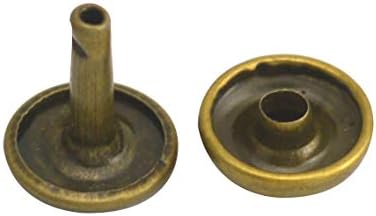 Wuuycoky bronze dupla tampa de cogumelo de garanhão de metal garanhão 9 mm e pacote de 8 mm de 200 conjuntos