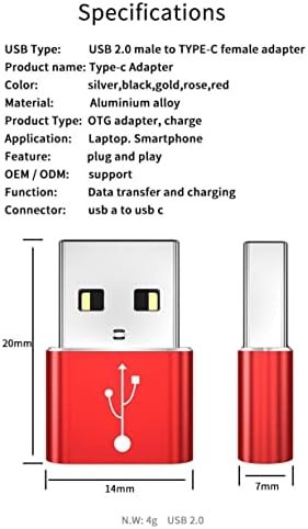 Adaptador para Sony Xperia 5 III 5G-USB-A para C PORTCHANGER, USB TIPO-C OTG USB-A Converter Charging Data for Sony