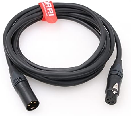 DRRI 24V DC Power Cable Neutrik 3-Pin XLR fêmea a 3 pinos XLR macho para luzes LED