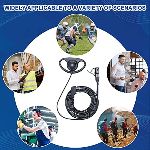 Macarrie 12 PCs Rádio fone de ouvido Walkie walkie walkie walkie com microfone walkie talkie compatível com rt22 rt21 h-777 rt68