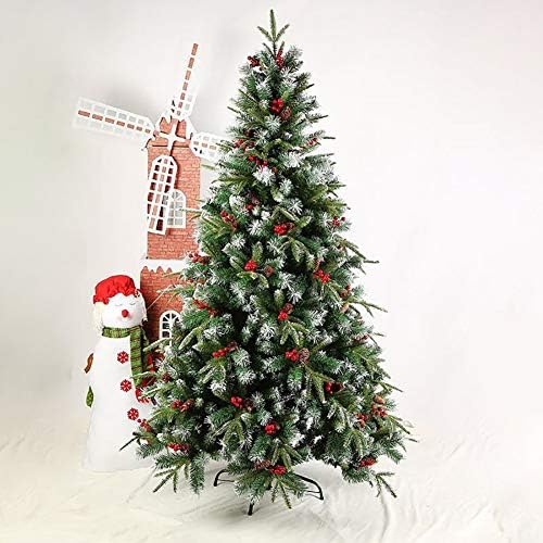 Árvore de Natal artificial dulplay com neve 7,8 pés premium de neve apodrecido árvore clássica articulada com decoração