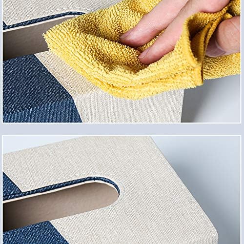Caixa de dispensador de tecidos de tecidos Xiaosaku Adequada para salas de vários estilos, o suporte de tecido limto multicolorido