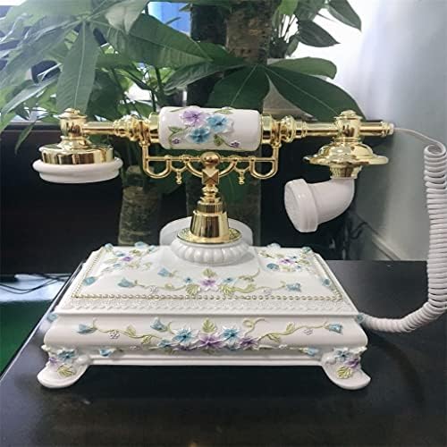Zlxdp American Antigo Craft Europeu Vintage Ventiva antiquada Decorativa Antigo Home Telefone Líquido Fixo